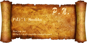 Pál Nedda névjegykártya